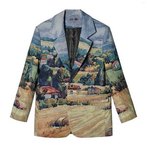 Мужские куртки LS09253 Модные пальто 2023 Подиум Роскошный европейский дизайн Одежда в стиле вечеринки