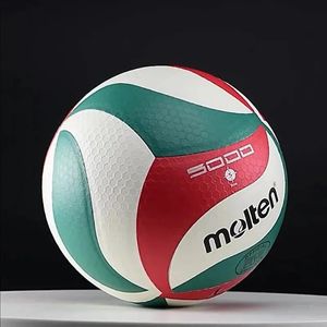 Balls US Original Molten V5M5000 Volleyball Standard Size 5 PU Ball for Students Adult and Teenager Competition Training Outdoor Indoo 231007