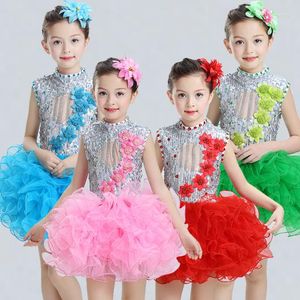 Stage Wear Children Girl Ballet Swan Dress Girls Ballroom For Dancing Costume Performance Dance