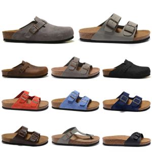 2023 Top BIRKENS TOCK Arizona Designer Sandals Mens Microfiber Birko-Flor Slides Boston Women Soft Mules Footbed Clogs Indoor Pantoufle Flip Flop Slippers Shoes S36