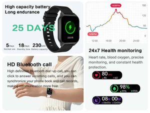 GT40 Smart Watch da 1,83 pollici Chiamata Bluetooth Smartwatch Uomo Supporto 100+ Sport 2023 Nuove donne Moda Smart Watch Box