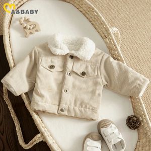 Jackets ma baby 3M3Y Toddler Infant Baby Boy Girl Winter Autumn Long Sleeve Corduroy Coats Outerwear Clothing 231007