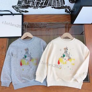 Barn hoodie tröja t-shirts tees rosa brev söt casual tee pojke baby tonåring kläder hösten långärmad tjej multicolor toppar barn kläder korta ärmar lyx 24