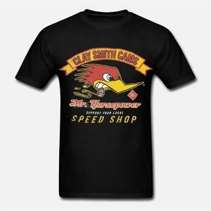 Men's T-Shirts Clay Smith Cams Support Your Local Navy Blue Men T-Shirt Mr Horsepower M65210W