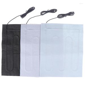 Carpets 1X Electric Infrared Fever Heat Mat Winter Warm Arm Waist Glove 5V Carbon Fiber Heating Pad USB Film Supply