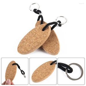 Keychains Cork Ball Keychain Floating Buoy Key Chain Holder For Water Sports Beach Travel Fishing Diving Rowing Boats