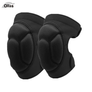 Ginocchiere per gomiti 1 paio Ispessimento Calcio Pallavolo Sport Ginocchio EVA Pad Cuscinetti antiscivolo in silicone Proteggi ciclismo Sicurezza sportiva Ginocchiere 231007