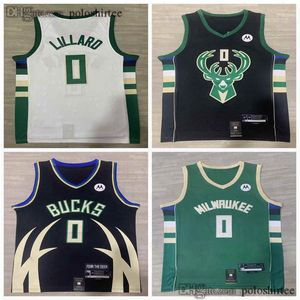 Lillard Basketball jerseys men Buck Damian Jersey 2023-24 edition City Jerseys white black green