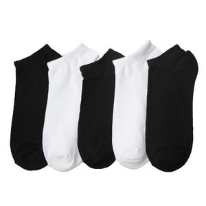 10piece5pairs homens meias curtas preto branco estilo casual baixo corte tornozelo meias chinelos masculinos boca rasa masculino barco meias2250