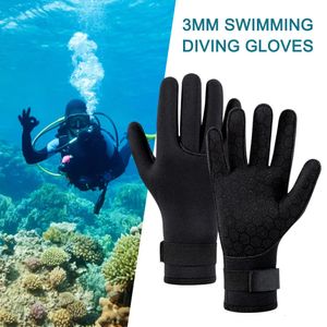 Pięć palców rękawiczki 1 para 3 mm neoprenowe rękawiczki nurkowe dla mężczyzn kobiety antiskid rurka rurka rurka do surfowania pod wodą utrzymanie ciepłych rękawiczek 231007