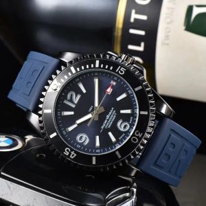 Breitl Bilek Erkekler İçin Saatler Üç İğne Kuvars İzle Yüksek Kaliteli Üst Lüks Marka Saati İşlev Süper Moda Kauçuk Kayışı Montre De 183