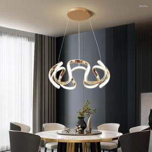 Kronleuchter Nordic Luxus Esszimmer Kronleuchter Einfache Kreative LED Decke Mit Fernbedienung Moderne Hängende Lampe