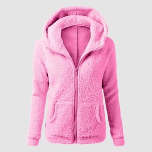 Frauen Pelz Frauen Kapuzenpullover Mantel Winter Warme Wolle Reißverschluss Baumwolle Outwear Fleece Mäntel Für Mit Kapuze Mutterschaft