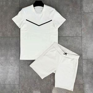 Man Shorts Tracksuits Summer Brand Short Sets Letter Print T Shirt Sweatpants Suits Man Casual Joggers Fitness 2 Pieces Sets M-3XL227S
