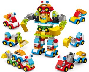 Partihandel Toys Custom Build Blocks Space War Car 6in1 150W Transformer 5S Robot Construction Vehicle Kid Toy Car Model Bygg rymdskepp Toy for Kids Christmas Gift