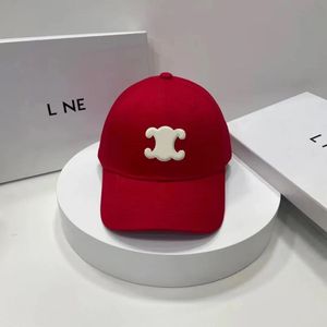 Chapéu de designer vermelho para mulheres boné meninas casquette mulher moda boné de beisebol chapéus de algodão primavera outono bonés ajustáveis esportes de rua retro clássico pato língua chapéu