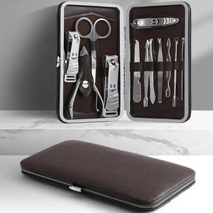 Callus Shavers Professional Manicure Kit 1set Stainless Steel Nail Clippers Set Pedicure Grooming Travel Tool For Women Men 231007