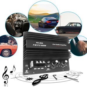 12V 600W Car Audio Power Amplifier DIY Boord Lossless Subwoofer Bass Module High Power Car Audio Accessories Mono Channel PA-60A