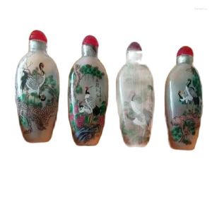 Flaskor porslin folk gamla beijing inuti målning snus en uppsättning av 4