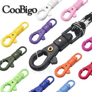 Keychains Swivel Key Holder Keychain Keyring Keyfob Snap Hook Lobster Clasp Clip For DIY Craft Gift Accessories Plastic Colorful 10pcs