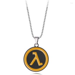 Colares pingentes Half-Life Alyx Colar Metal Chain Game Gargantilha Moda Jóias Para Homens Presentes