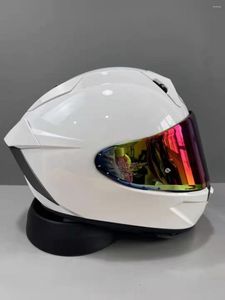 オートバイヘルメットフルフェイスヘルメットx-15 x 15 x-spr pro光沢のある白いモトクロスレーシングモトビケライディングカスコデモトシーク