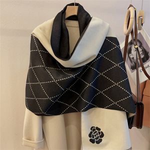 Sciarpe firmate Donna Cashmere Sciarpa stampata a lettera intera Soft Touch Involucri caldi con etichette Scialli lunghi autunno inverno Doppia faccia Mantieni sciarpe calde