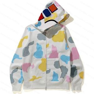 Marka Erkek Hoodies Bapes Hoodie Hiphop Bapesta Hoodie Bapes Gömlek Köpek Tasarımcısı Hoodies Fermuar Sweatshirts Ceket Sıcak Kamuflaj Bapesta Ayakkabı Hoodie DFPE