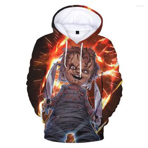 Herren Hoodies Horrorfilm-Charaktere 3D-gedrucktes Sweatshirt Männer Spaß Harajuku Vintage-Kleidung Herbstmode Bequemer lockerer Kapuzenpullover