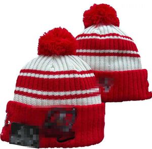 Buccaneer Vailies Tampa Bay Bobble Hats Baseball Ball Caps 2023-24 Projektant mody Bułyn Hat Chunky dzianin faux poma czapka świąteczna kapelusz sportowy kapelusze A2