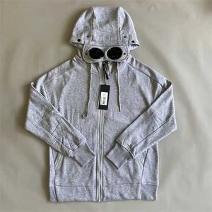 Herrtröjor tröjor cp huvjackor vindtät storm cardigan överrock modeföretag hoodie zip fleece fodrad kappa g01uxak