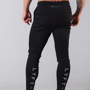 Męskie spodnie bawełny swobodny chude spodnie mężczyźni joggery spodnie dresowe czarne jesienne spodnie męskie dresy na siłownię trening fitness trening kulturystyka 231007