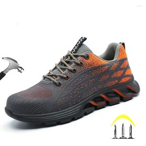 Ботинки CHNMR, рабочая защитная обувь, мужские кроссовки с защитой от проколов и ударов по щиколотку, легкая защитная конструкция