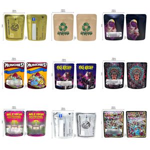 3.5g sweet decades og kush packaging bags 420 mylar flower dry packages GoGreen package pack plastic pack window packing bag