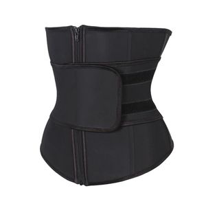 Feelingirl Waist Corset Trainer Sauna Sweat Sport Colombian Girdles Women Weight Loss Waist Shaper Zipper Workout Belt XXS-9XL 201287U