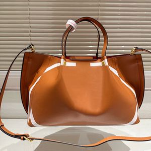 Einkaufstasche mit großer Kapazität, Damen-Tragetaschen, Briefdruck, Handtasche, Geldbörse, echtes Leder, Designer-Taschen, Reißverschluss-Geldbörse, verstellbarer Schultergurt, hohe Qualität