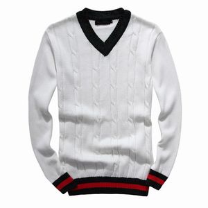 Suéter de alta qualidade suéter de luxo cardigan masculino casual camisa com decote em v outono inverno slim fit manga comprida suéter masculino de malha pull homme g12