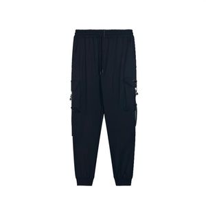 22SS Spring Pants Män som kör mode Sweatpants Loose Importerat vävt vattentätt Nylon Tyg Känns smidig mjuk och delikat ribbad2812