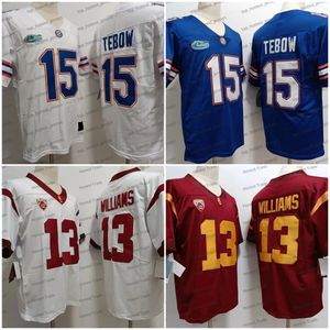 Maglia da calcio USC Trojan n. 13 Caleb Williams Maglia da calcio Florida Gators 15 Tim Tebow