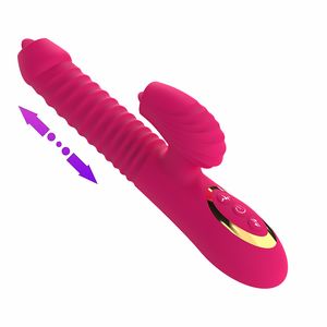 Weibliche Masturbation Vibrator Sex Werkzeug Orgasmus Produkt Aufladen Aufstieg Schrumpfen Saugen Sprung Ei Zunge lecken Erhitzen Produkte für Erwachsene