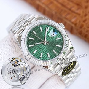 DateJust 126334 Зеленый рифленый циферблат Jubilee Bracelet Bracelet Watch Rollie Нависные часы для Lady Birstwatch