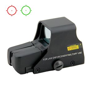 Tattico 551 552 553 Red Green Dot Scope Mirino olografico Reflex Mirino multistrato Illuminazione Luminosità Fucile da caccia regolabile Ottica softair