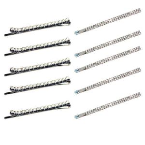 10 Stück Haarnadeln Strass Attraktive Bobby Pins Haarspangen für Mädchen Mode Kristall Hochzeit Haarschmuck für Frauen Lady229y