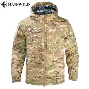 Outdoor-Hosen Militärische taktische Jacken 25 ° F Herren wasserdichte Windjacke Hoodie Wärme reflektieren Winter Wandern Männer Armee Jagd Kleidung 231007