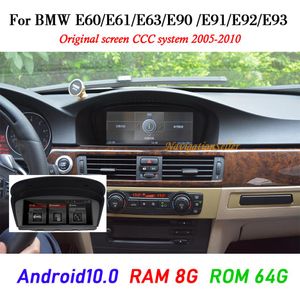 Android 10 0 8GB RAM 64G ROM Carro dvd player Multimídia BMW Série 5 E60 E61 E63 E64 E90 E91 E92 525 530 2005-2010 Sistema CCC Stere247o