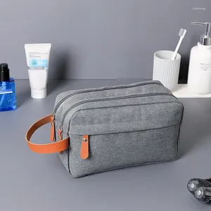 Storage Bags Men's Toiletry Bag Travel Portable Skin Care Product Hand Out Difference Double Layer Moisture-proof Cosmetic