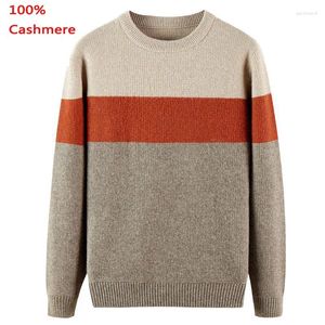 Suéteres masculinos chegada moda de alta qualidade homens puro cashmere casual camisola computador malha o-pescoço pullovers grosso plus size xssmlxl-5xl