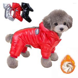 Hundebekleidung Winter gepolstertes Onesie Welpenkostüm für kleine Hunde Warmer Fleecemantel Shih Tzu Daunenjacke Chihuahua Overall Yorkie Kleidung