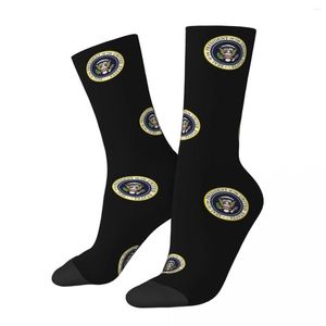 Calzini da uomo Usa President Seal Flag Stemma Harajuku Calze super morbide per tutte le stagioni Accessori lunghi per regali unisex