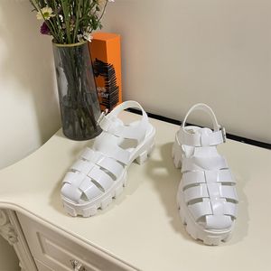 Womens Fashion Leather Block Heel Summer Sandals glider solida tofflor